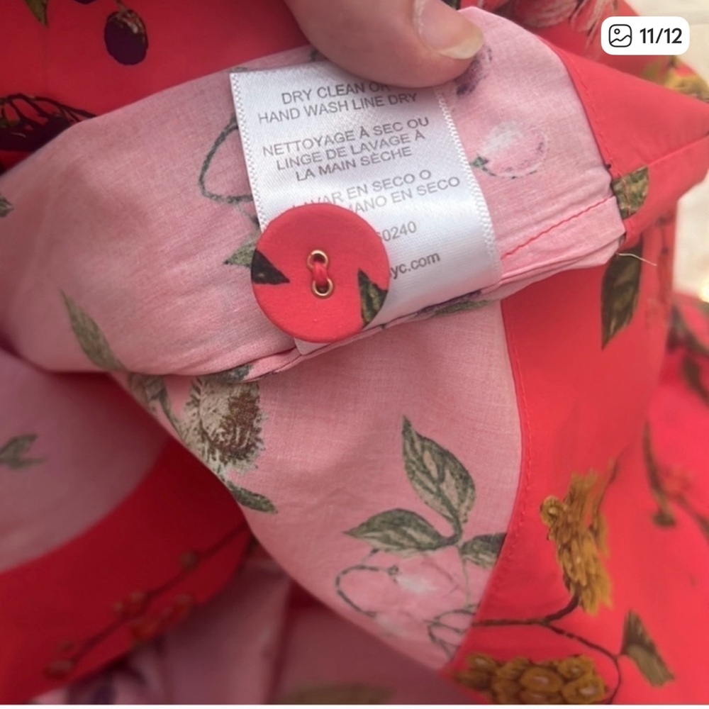 Cara Cara Coral Botanical Marge Midi Skirt and Helena Top - Picture 6 of 7